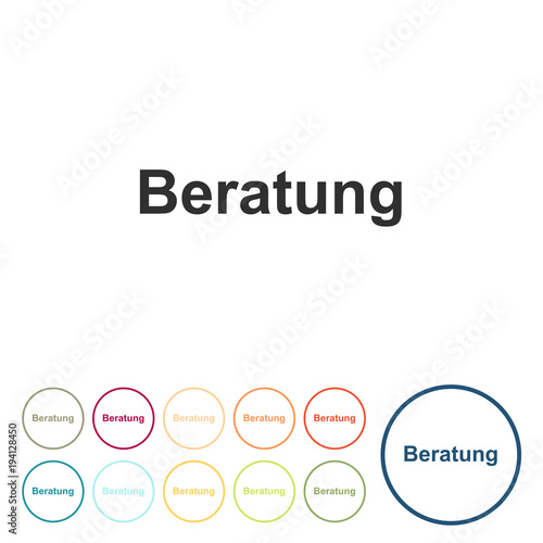 Runde Schaltflächen - Beratung
