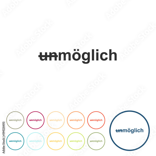 Runde Schaltflächen - unmoeglich - moeglich