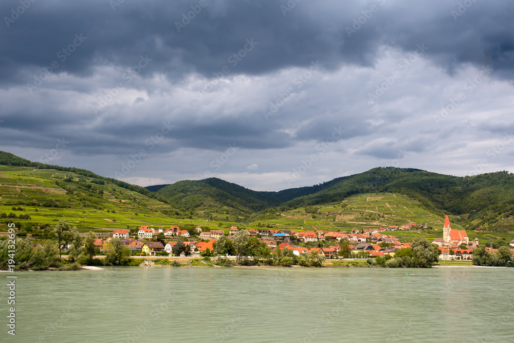 Weissenkirchen, Austria. Danube river