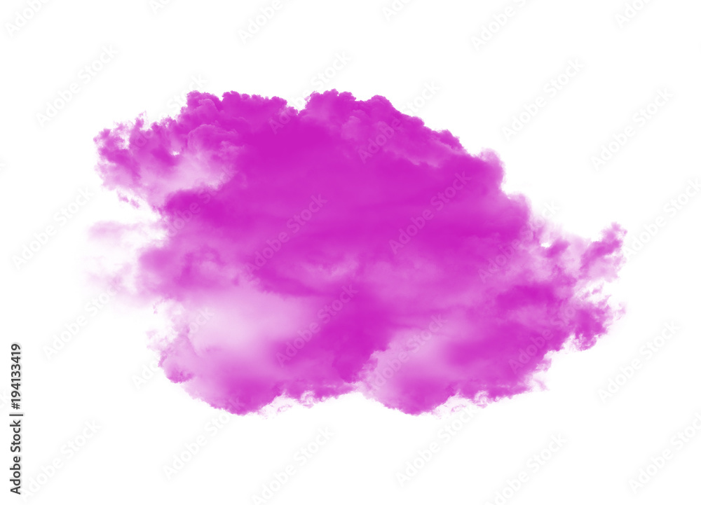 Fototapeta premium pink clouds on white background