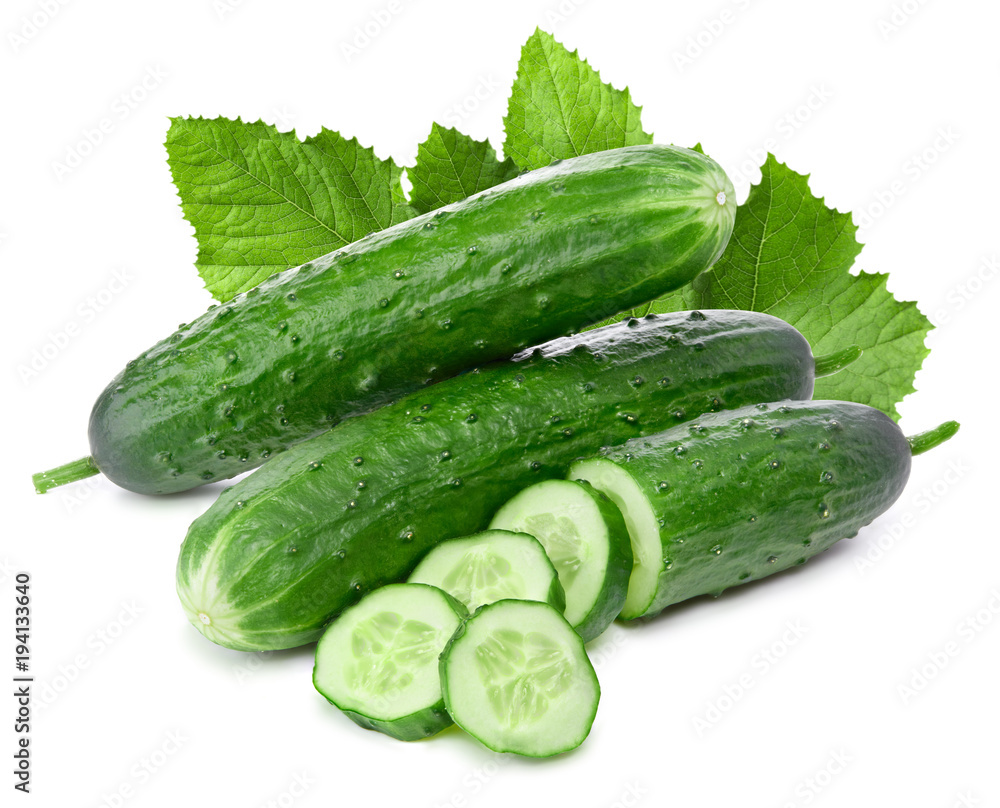 Cucumber and slices Cucumber and slices