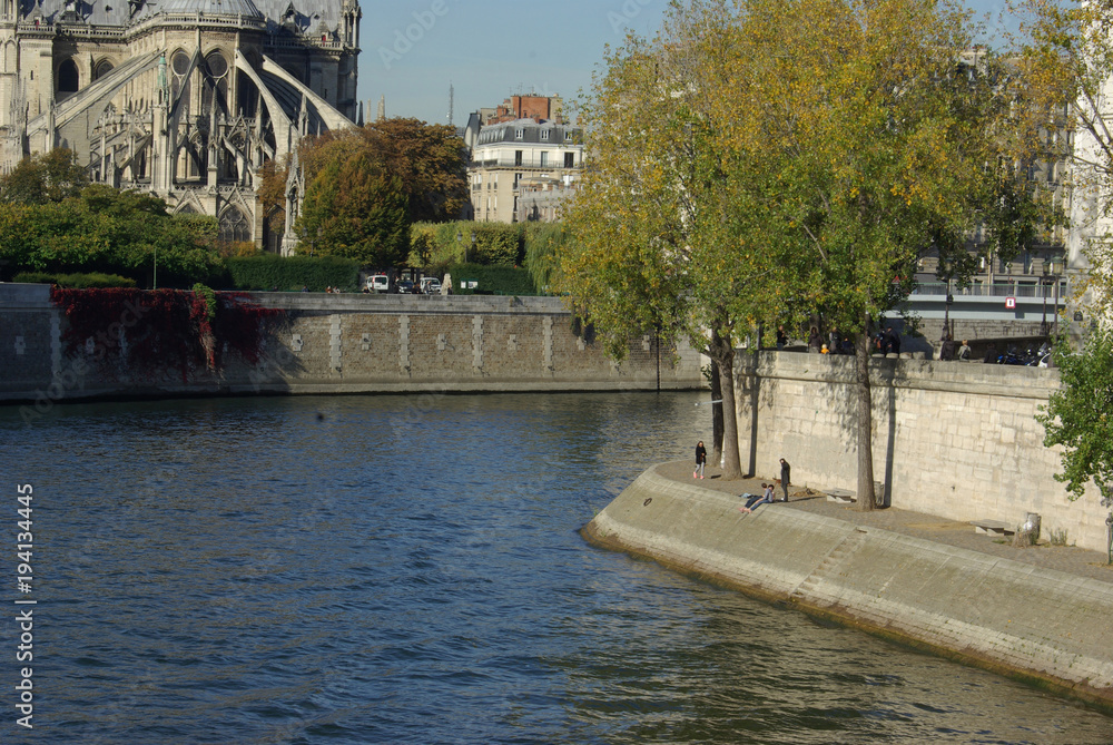 Quais de la Seine à Paris, France