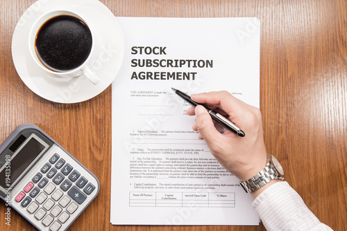 stock subscription agreement