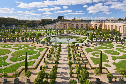 Versailles Gardens in the Golden Autumn photo