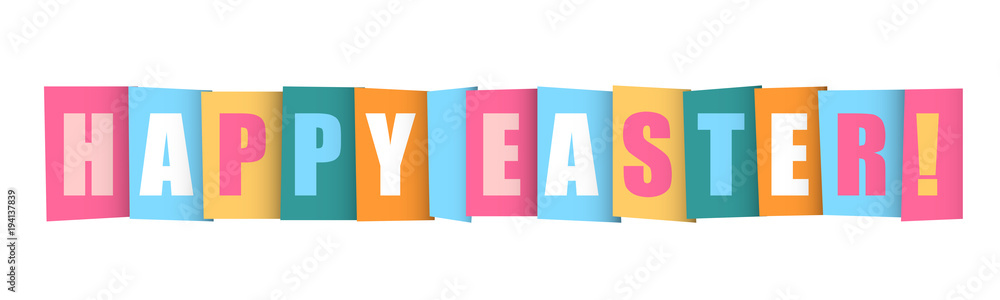 Fototapeta premium “HAPPY EASTER” Banner 
