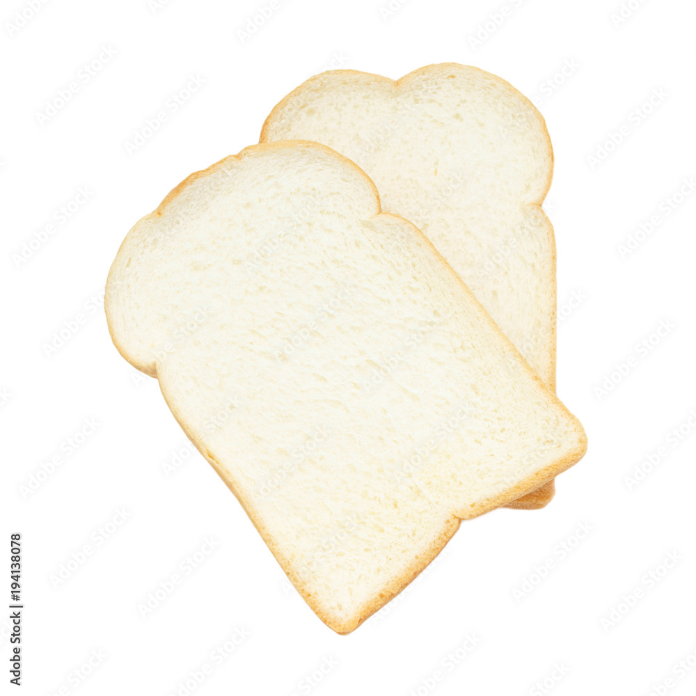 Butter breads, isolated on white background. Butter breads, isolated on white background.