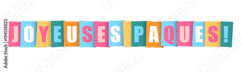 Bannière JOYEUSES PAQUES