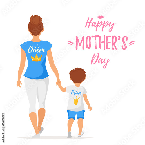 Mother's day greeting card template