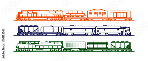 Cargo train cars