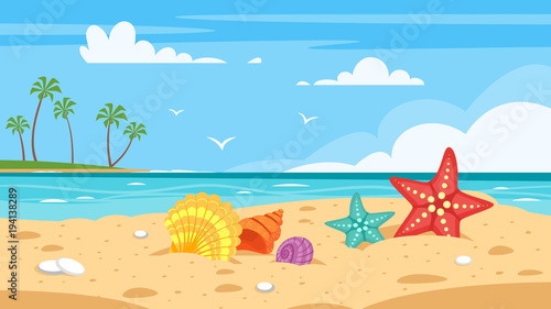 background of sea shore