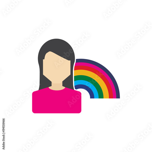 Rainbow People Logo Icon Design