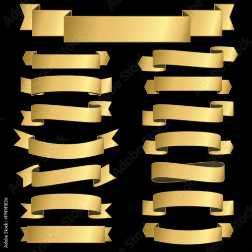 golden comic banners collection