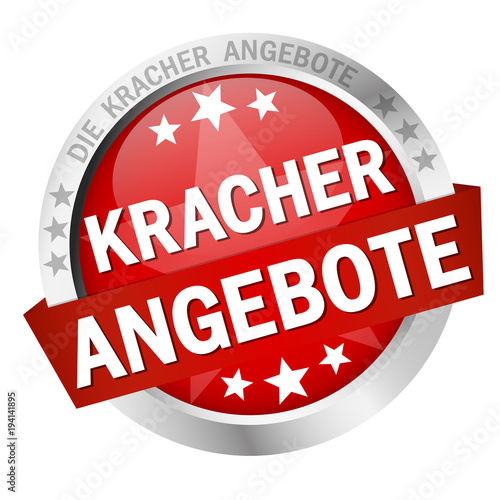 Button with Banner Kracherangebote