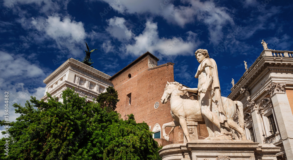 Capitoline Hill monuments in Rome