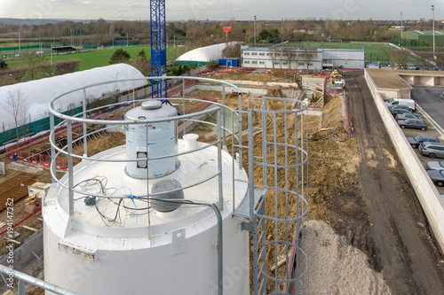 Chantier Construction Grue