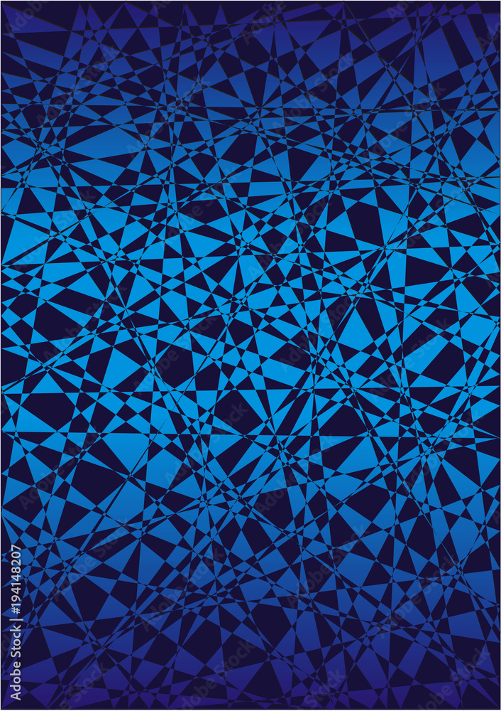 custom made wallpaper toronto digitalBlue background of triangles and lines on a black. Bright colors. Vector