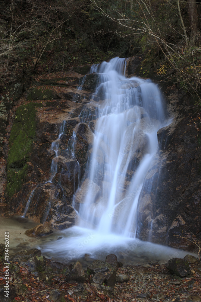 Waterfall near the Nakasendo trail in Japan. Waterfall near the Nakasendo trail in Japan.