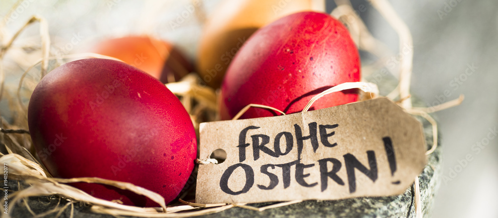 Fototapeta premium Frohe Ostern
