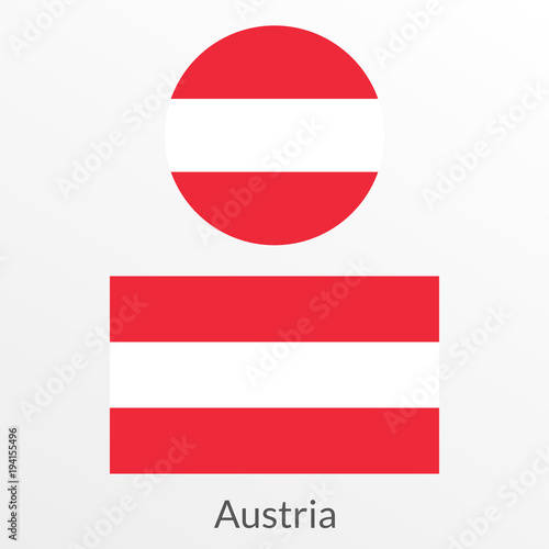 Austria flag set. Austrian national symbol. Vector illustration. Free Download Austria flag set. Austrian national symbol. Vector illustration. - GFXLoad