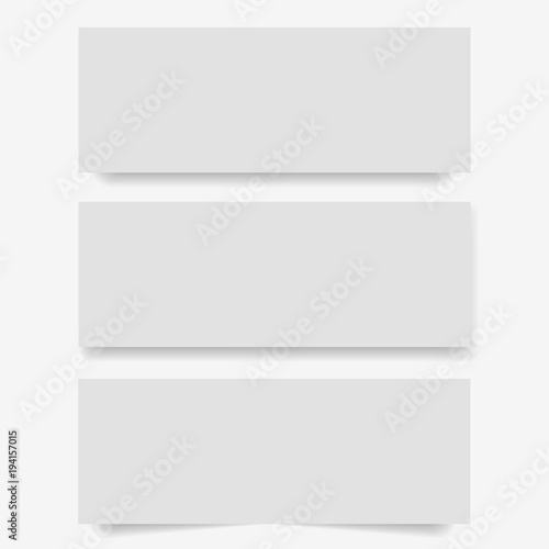 Set of horizontal Web banners for your design. Vector.
