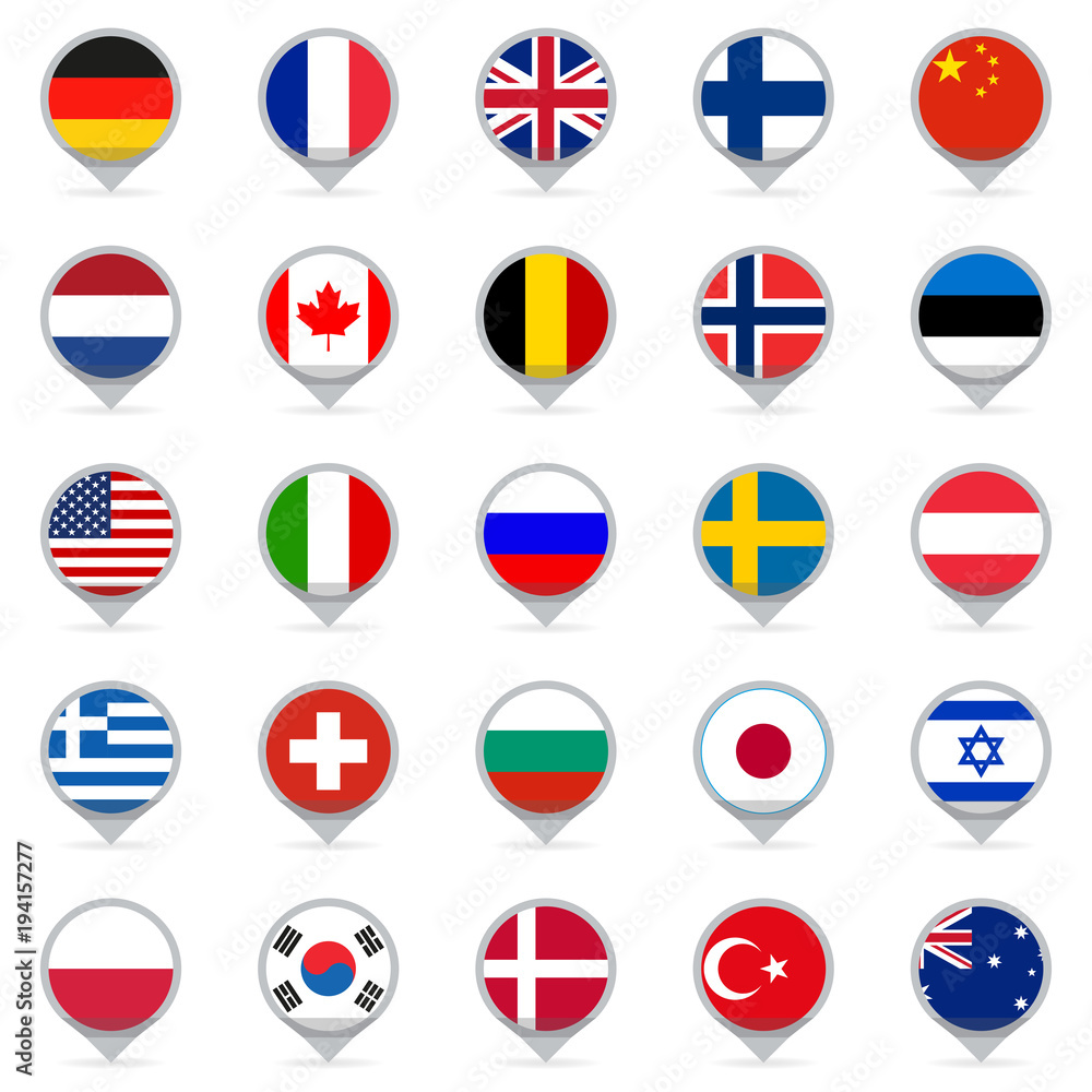 Russia flag icon - Country flags