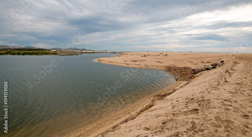 River Jetty Estuary inlet at San Jose Del Cabo in Baja California Mexico BCS
