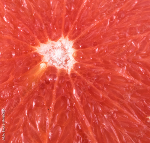 Closeup of slice of grapefruit © replica73