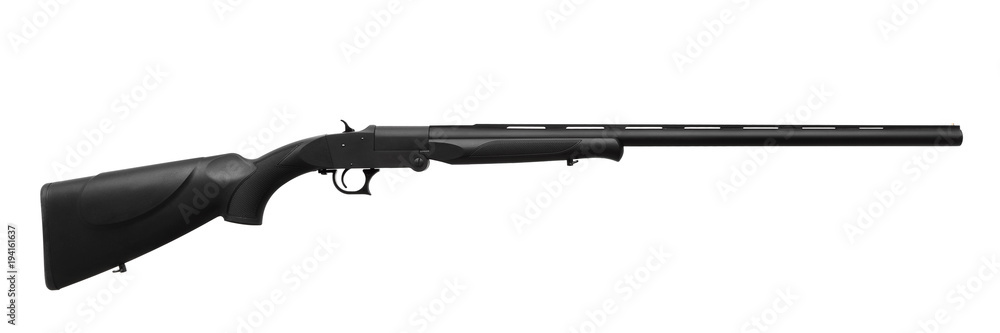 Classic hunting rifle isolated on white background Classic hunting rifle isolated on white background