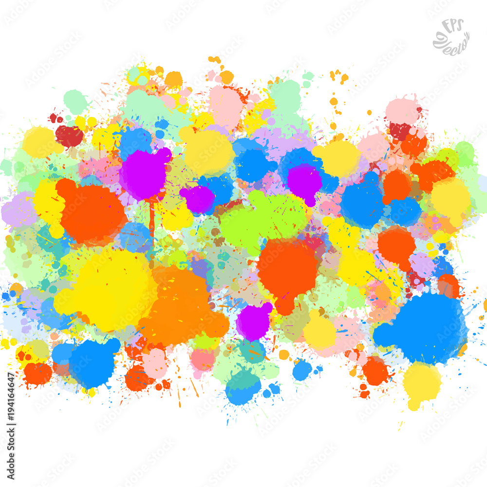 Abstract Colorful Splat Background Abstract Colorful Splat Background