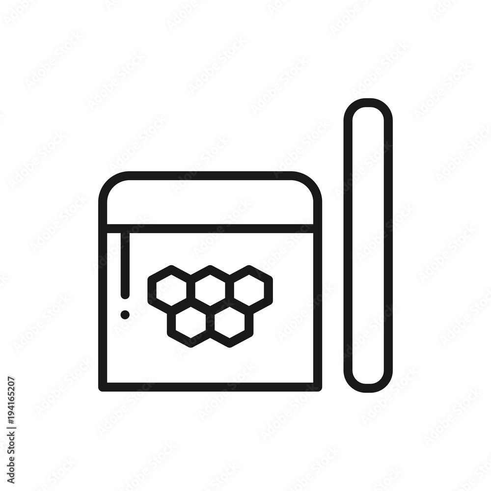 Waxing line icon. Hair removal method. Wax stick. Waxing line icon. Hair removal method. Wax stick.