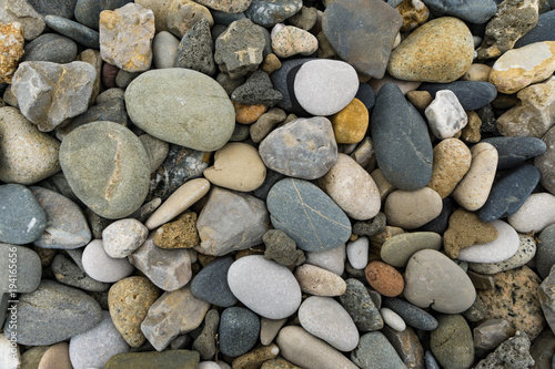 Piedras redondas de playa