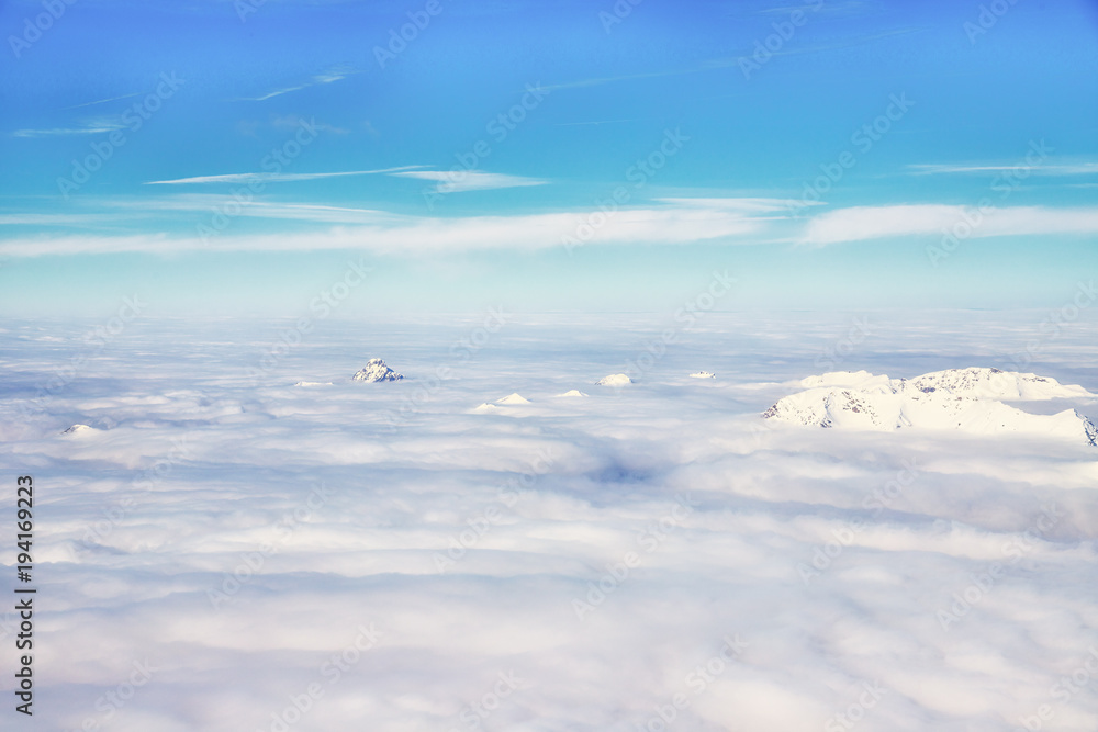 View from the Zugspitze, the top of Germany View from the Zugspitze, the top of Germany