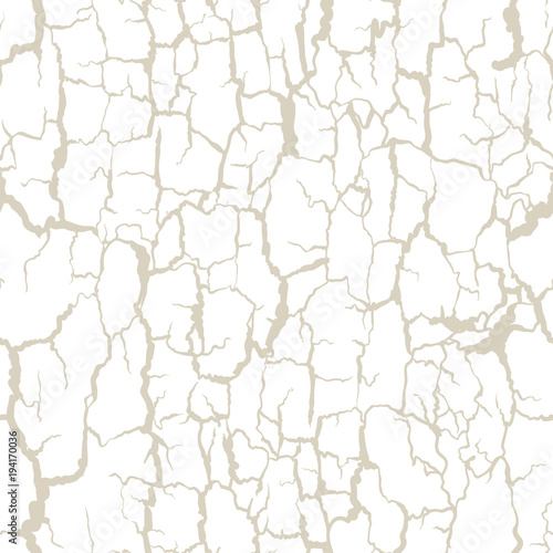 Vector seamless pattern of bark texture. Wood natural structure