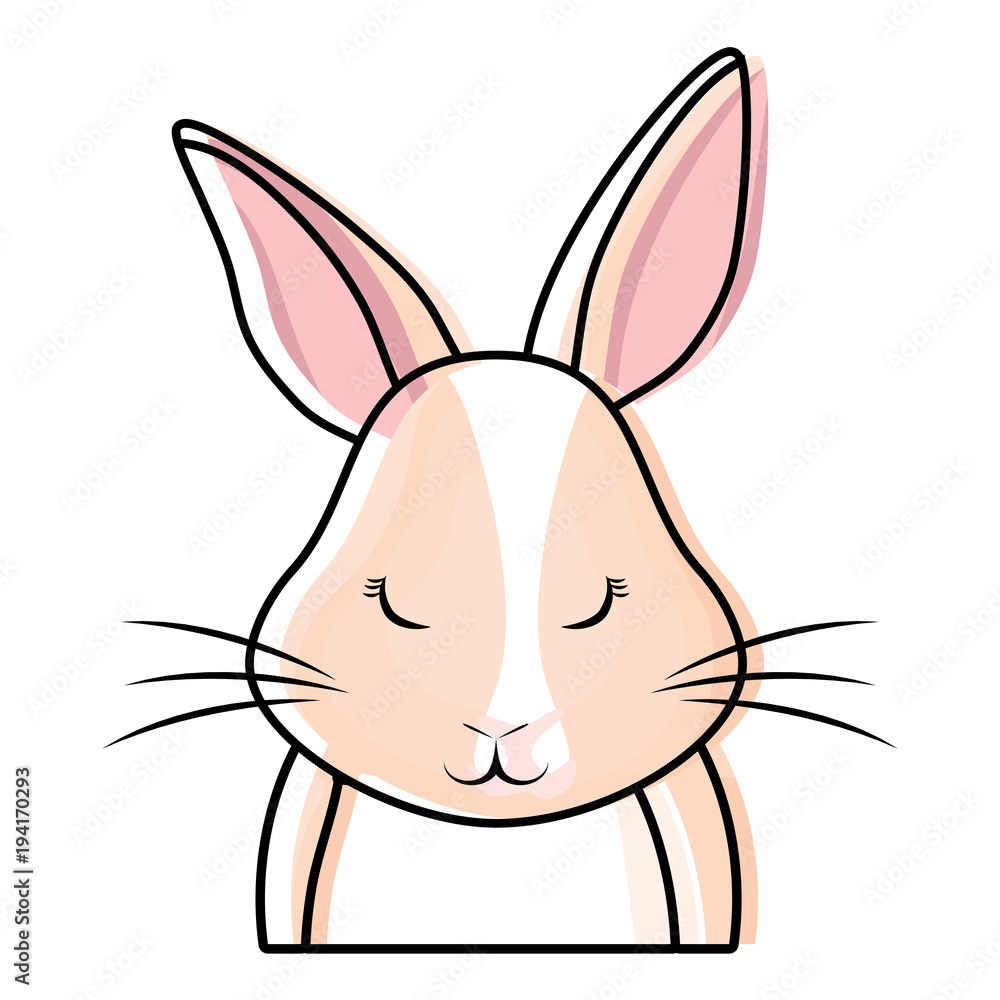 Fototapeta premium Cute rabbit icon 