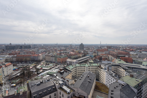 Panorama M  nchen Bayern Bavaria 