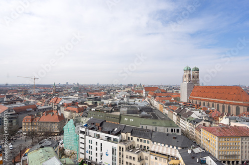 Stadt München Panorama Frauenkirche Marienplatz Stachus Hbf