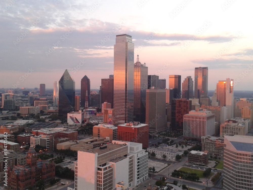 Fototapeta premium Dallas skyscrapers
