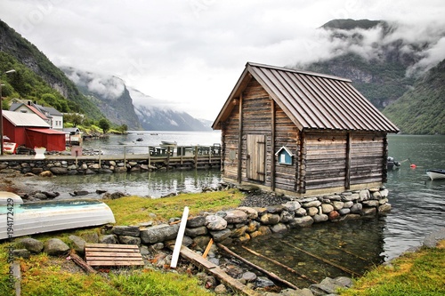 Norway - Undredal village. Undredal town in Norway.