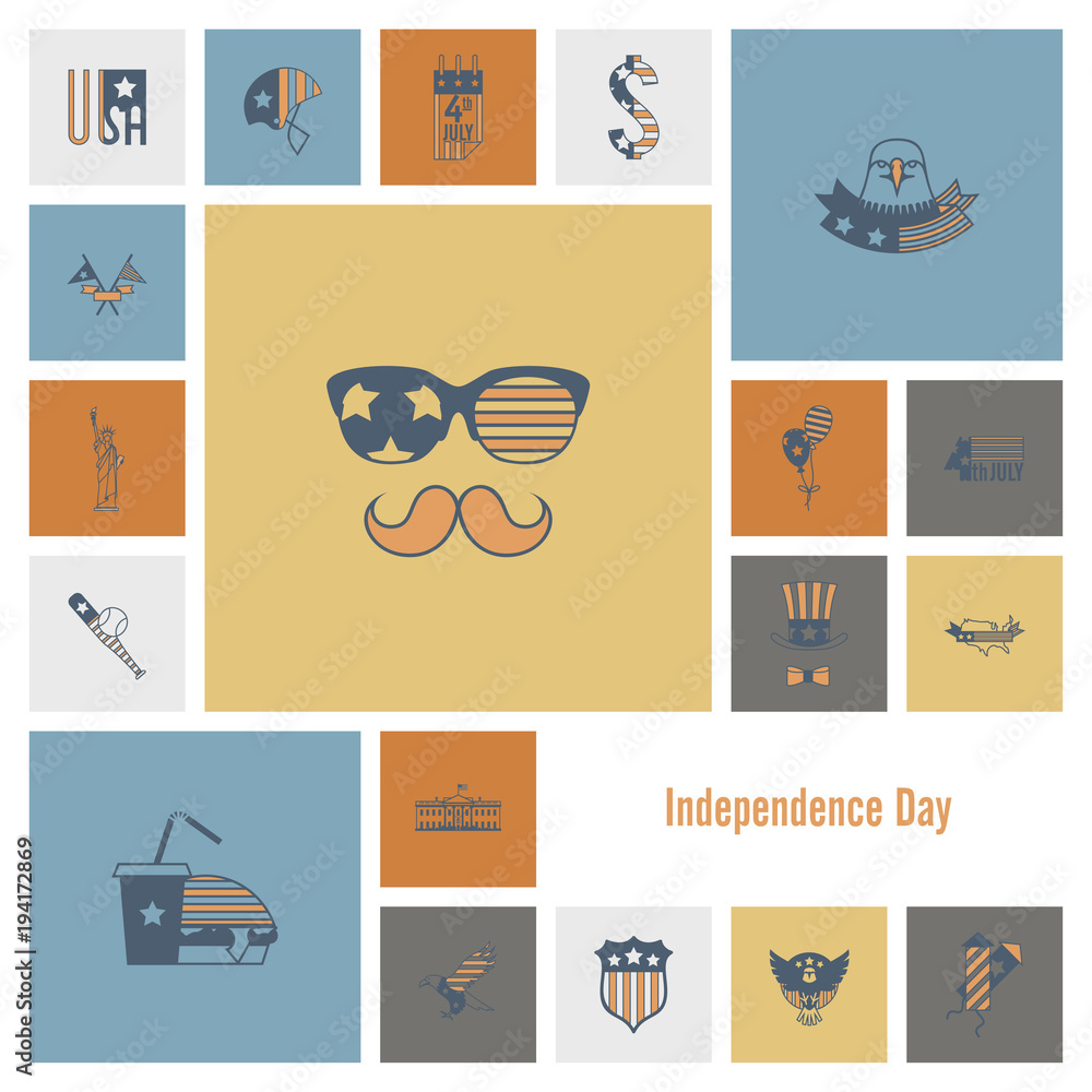 Fototapeta premium Independence Day of the United States