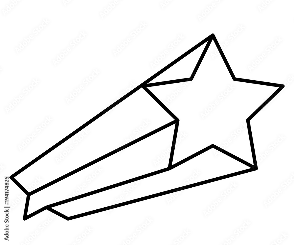 Shooting Star isolated icon vector illustration design Shooting Star isolated icon vector illustration design