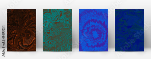 Abstract cover. Modern design template. Actual suminagashi marble. Minimalistic hipster flyer design. Remarkable trendy abstract cover. Vector illustration.