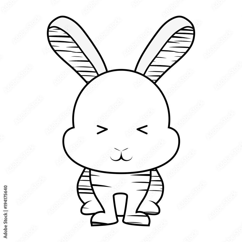 Obraz premium Cute rabbit icon 