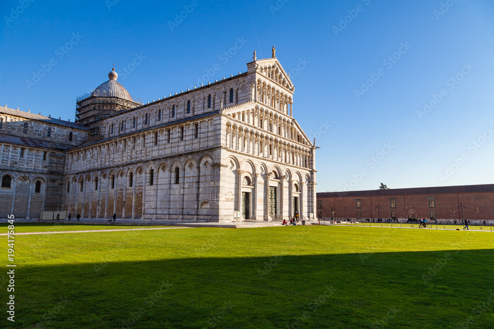 Beautiful view of Pisa Cathedral, Tuscany, Italy