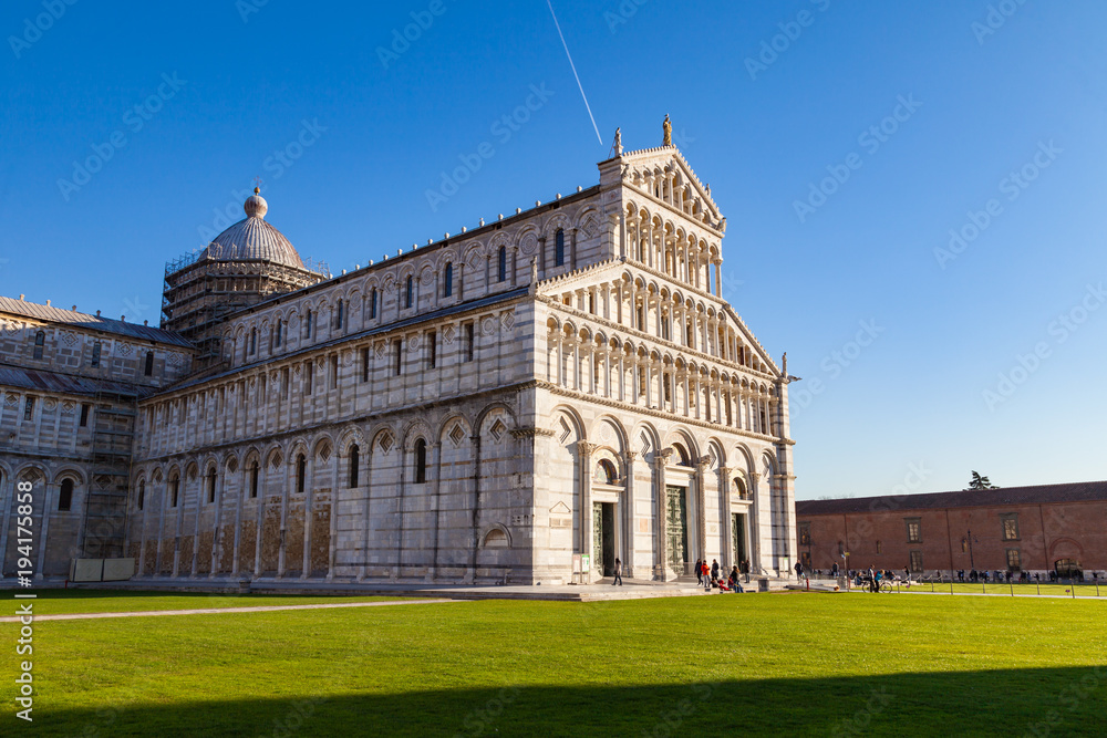 Beautiful view of Pisa Cathedral, Tuscany, Italy