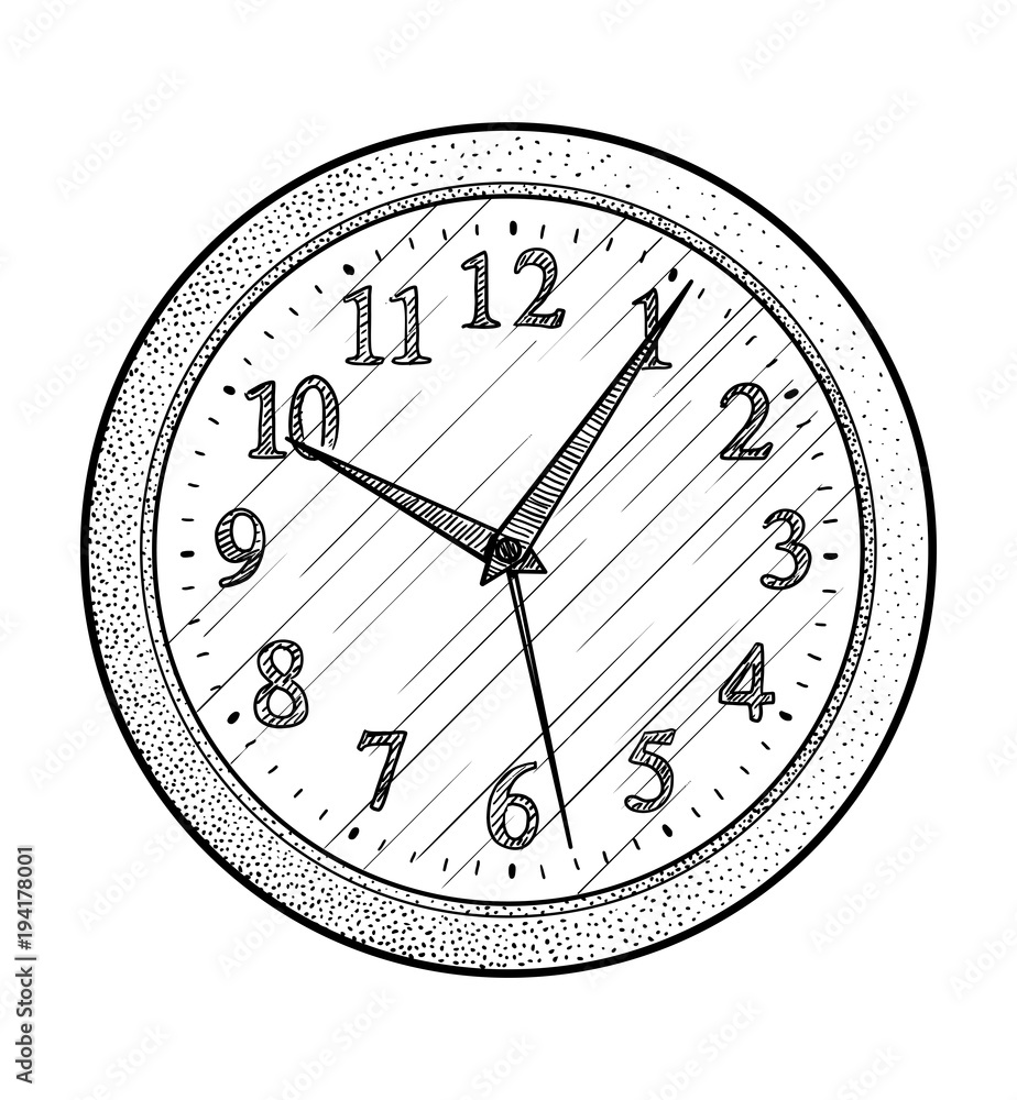 Clock Drawing Images – Browse 860,675 Stock Photos, Vectors, and Video |  Adobe Stock