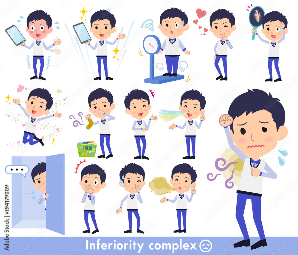 Store staff Blue uniform men_complex Store staff Blue uniform men_complex