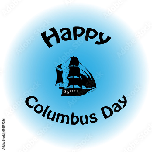 Columbus Day Happy. vector.