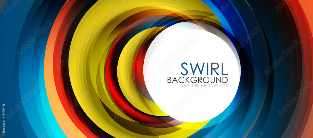 Spiral swirl flowing lines 3d effect abstract background Spiral swirl flowing lines 3d effect abstract background