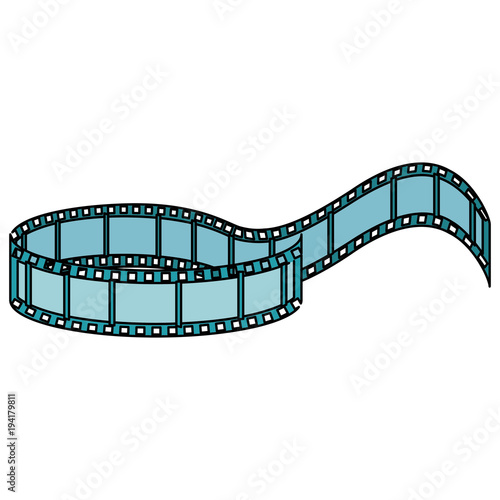 cinema tape record icon vector illustration design