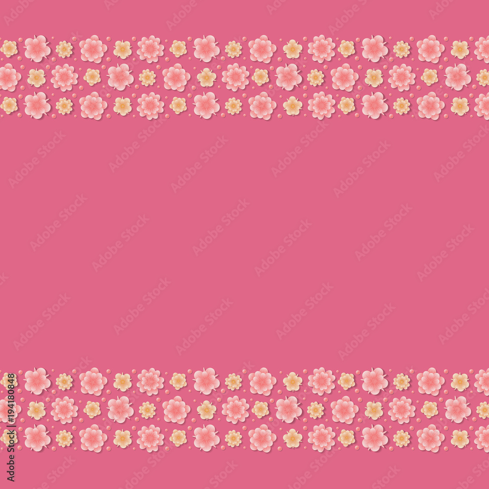 Floral background with copyspace - template of a poster. Vector. Floral background with copyspace - template of a poster. Vector.